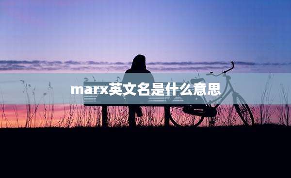 marx英文名是什么意思
