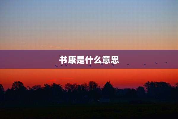 书康是什么意思