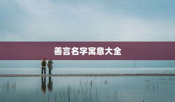 善言名字寓意大全