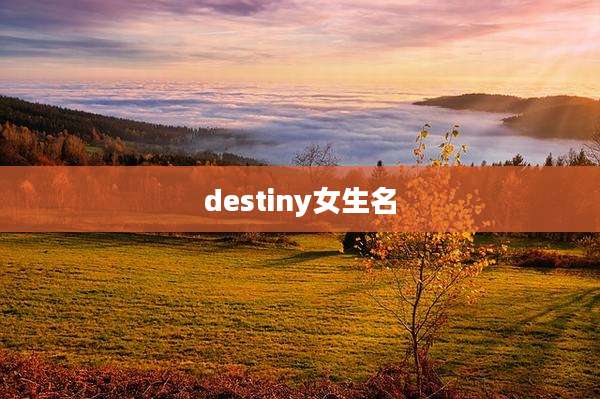 destiny女生名