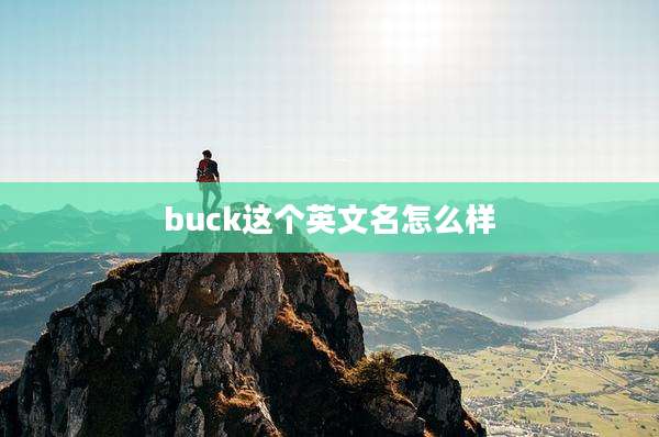 buck这个英文名怎么样