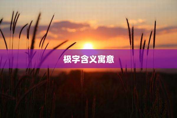 极字含义寓意
