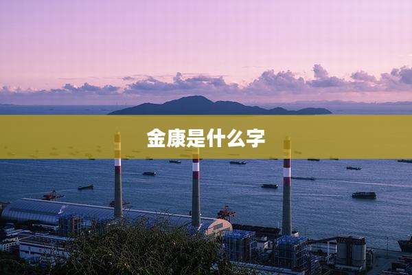 金康是什么字