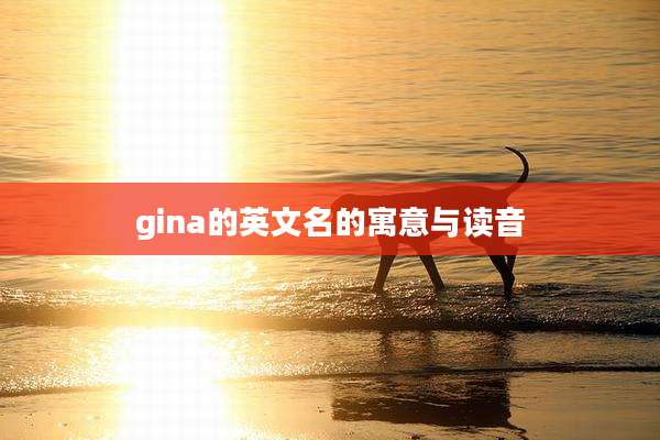 gina的英文名的寓意与读音