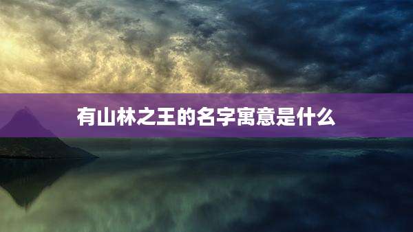 有山林之王的名字寓意是什么