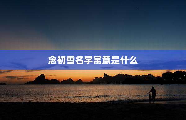 念初雪名字寓意是什么