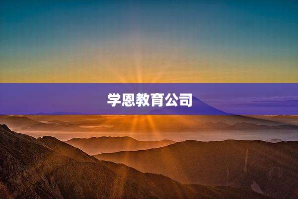 学恩教育公司