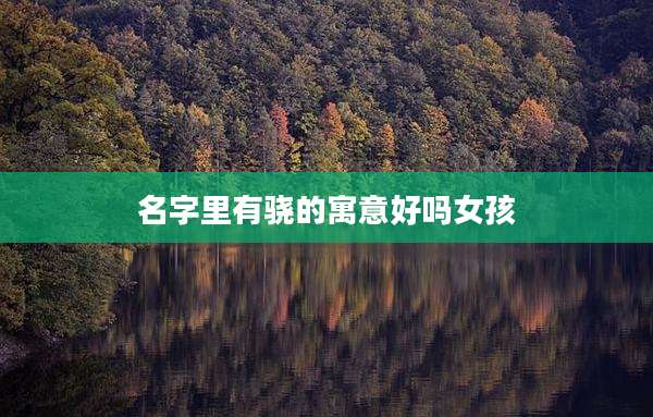 名字里有骁的寓意好吗女孩