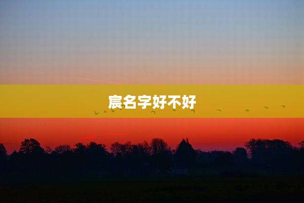 宸名字好不好