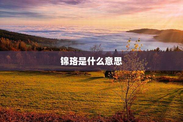 锦珞是什么意思