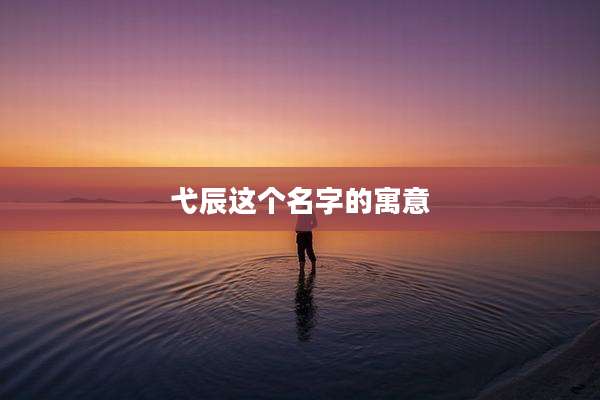 弋辰这个名字的寓意