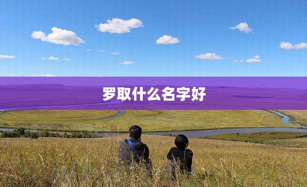 罗取什么名字好