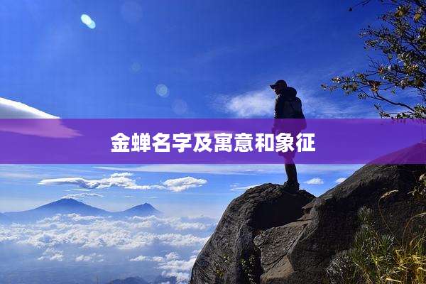 金蝉名字及寓意和象征