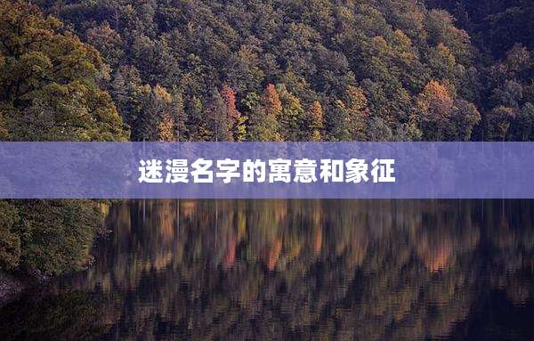 迷漫名字的寓意和象征