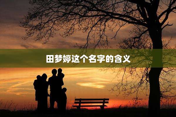 田梦婷这个名字的含义
