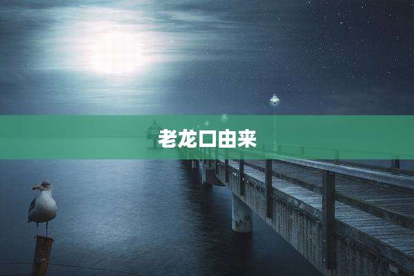 老龙口由来