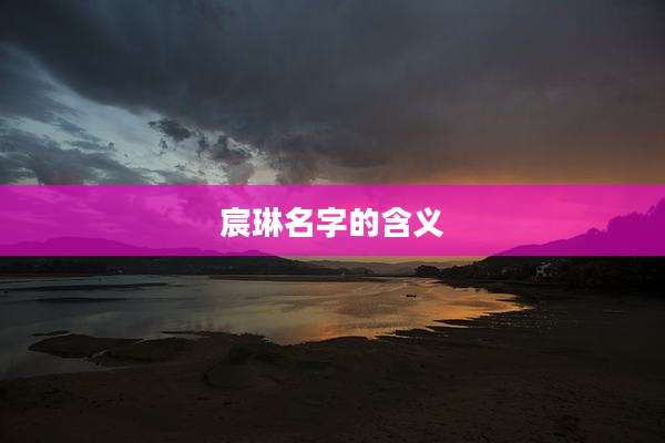 宸琳名字的含义