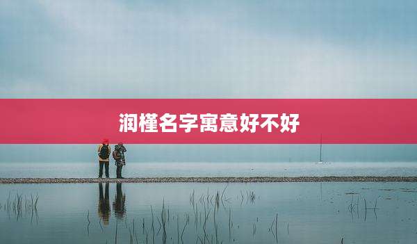 润槿名字寓意好不好