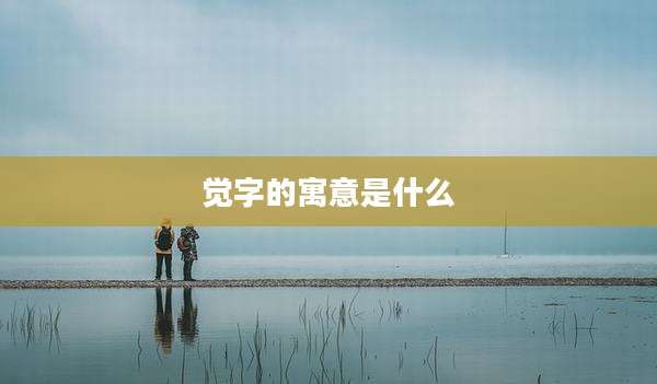 觉字的寓意是什么