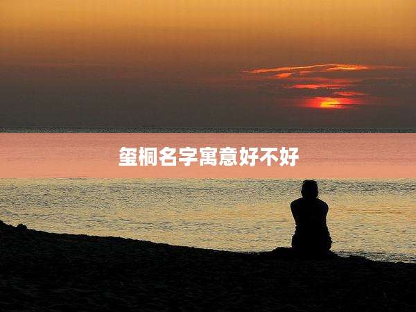 玺桐名字寓意好不好