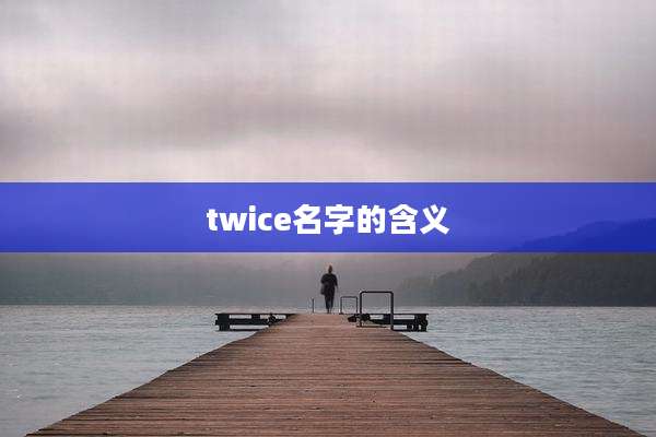 twice名字的含义