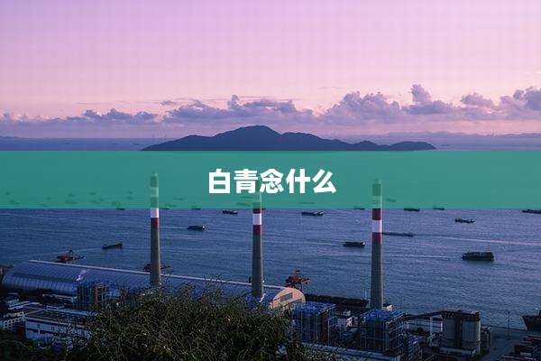 白青念什么