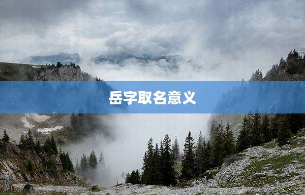 岳字取名意义