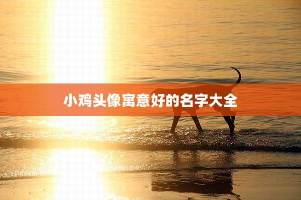 小鸡头像寓意好的名字大全