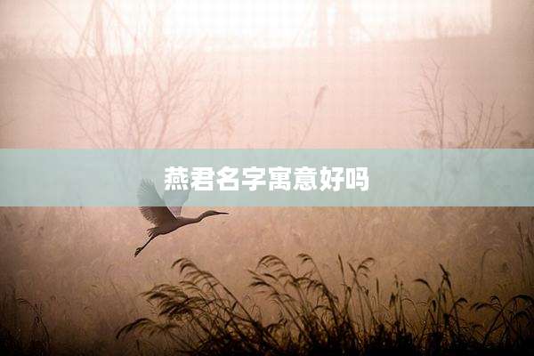 燕君名字寓意好吗