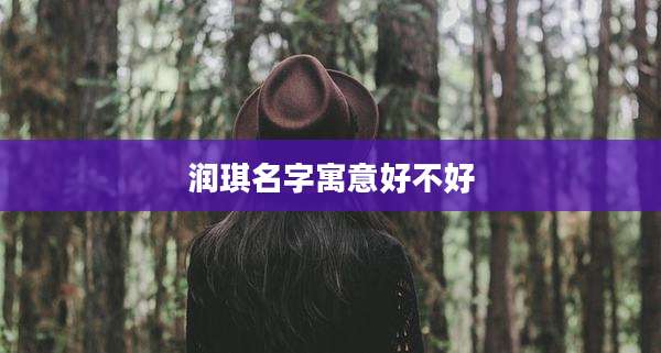 润琪名字寓意好不好