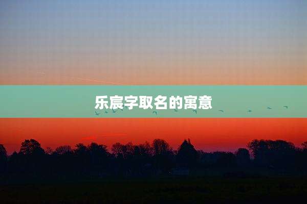 乐宸字取名的寓意
