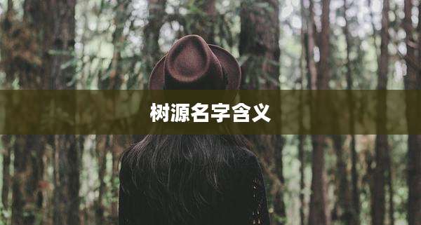 树源名字含义