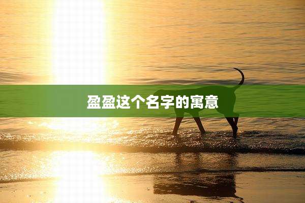 盈盈这个名字的寓意