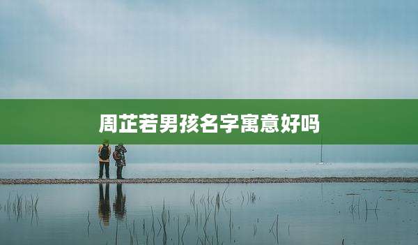 周芷若男孩名字寓意好吗
