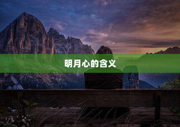明月心的含义