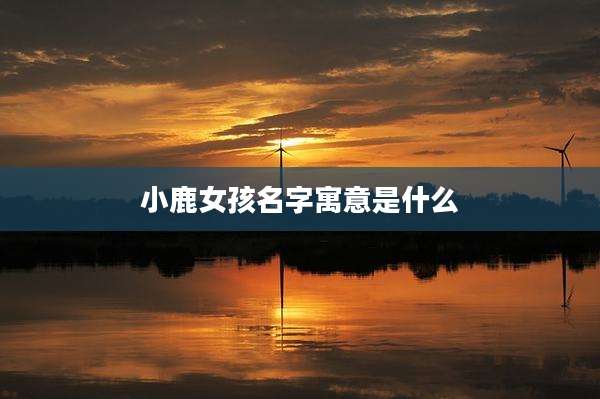 小鹿女孩名字寓意是什么
