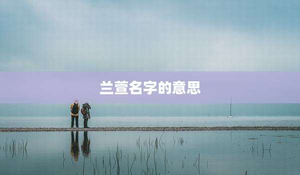兰萱名字的意思