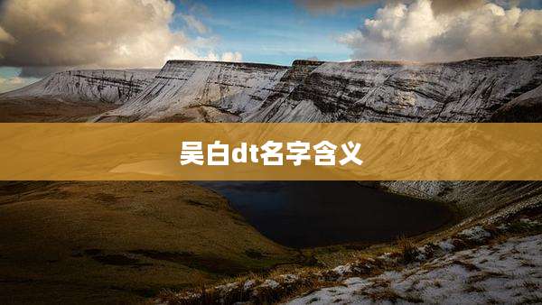 吴白dt名字含义