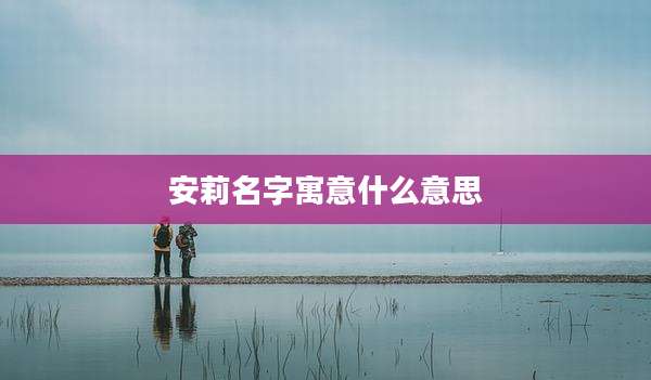 安莉名字寓意什么意思