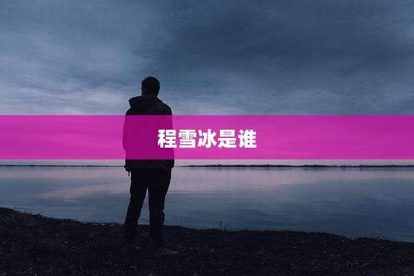 程雪冰是谁