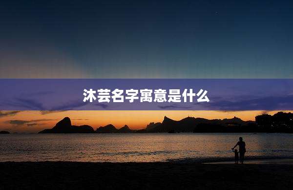 沐芸名字寓意是什么