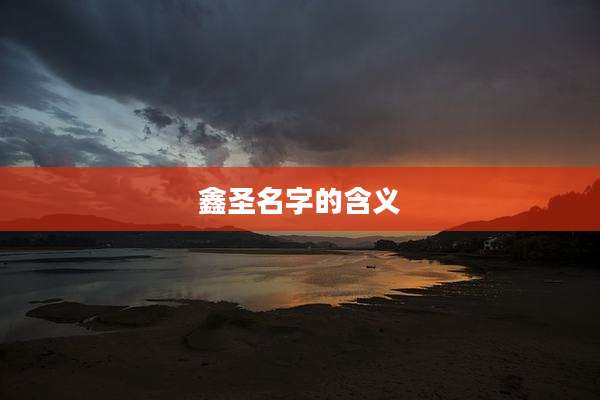 鑫圣名字的含义