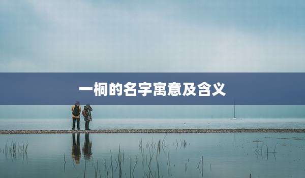 一桐的名字寓意及含义