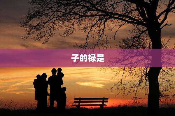 子的禄是