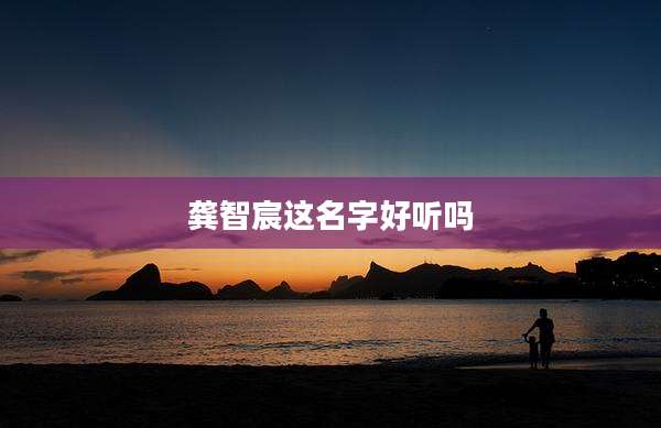 龚智宸这名字好听吗