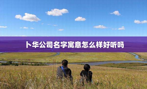 卜华公司名字寓意怎么样好听吗