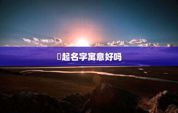 旻起名字寓意好吗