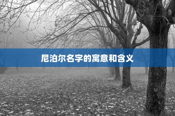 尼泊尔名字的寓意和含义
