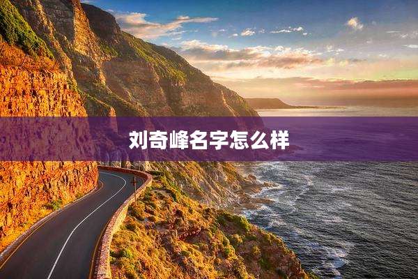 刘奇峰名字怎么样