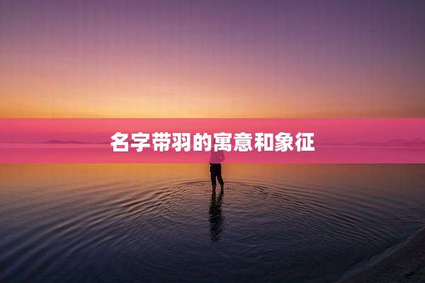 名字带羽的寓意和象征